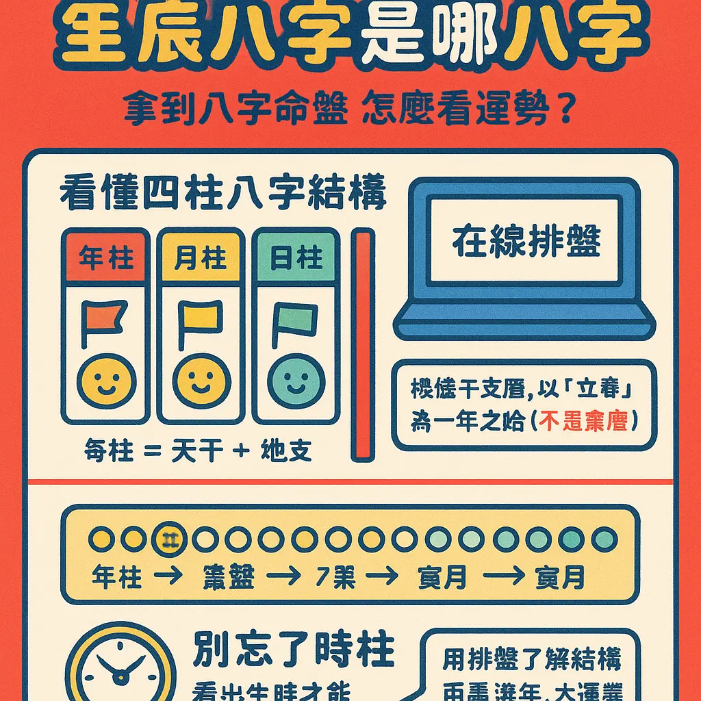 生辰八字是哪八字 - 八字命盤