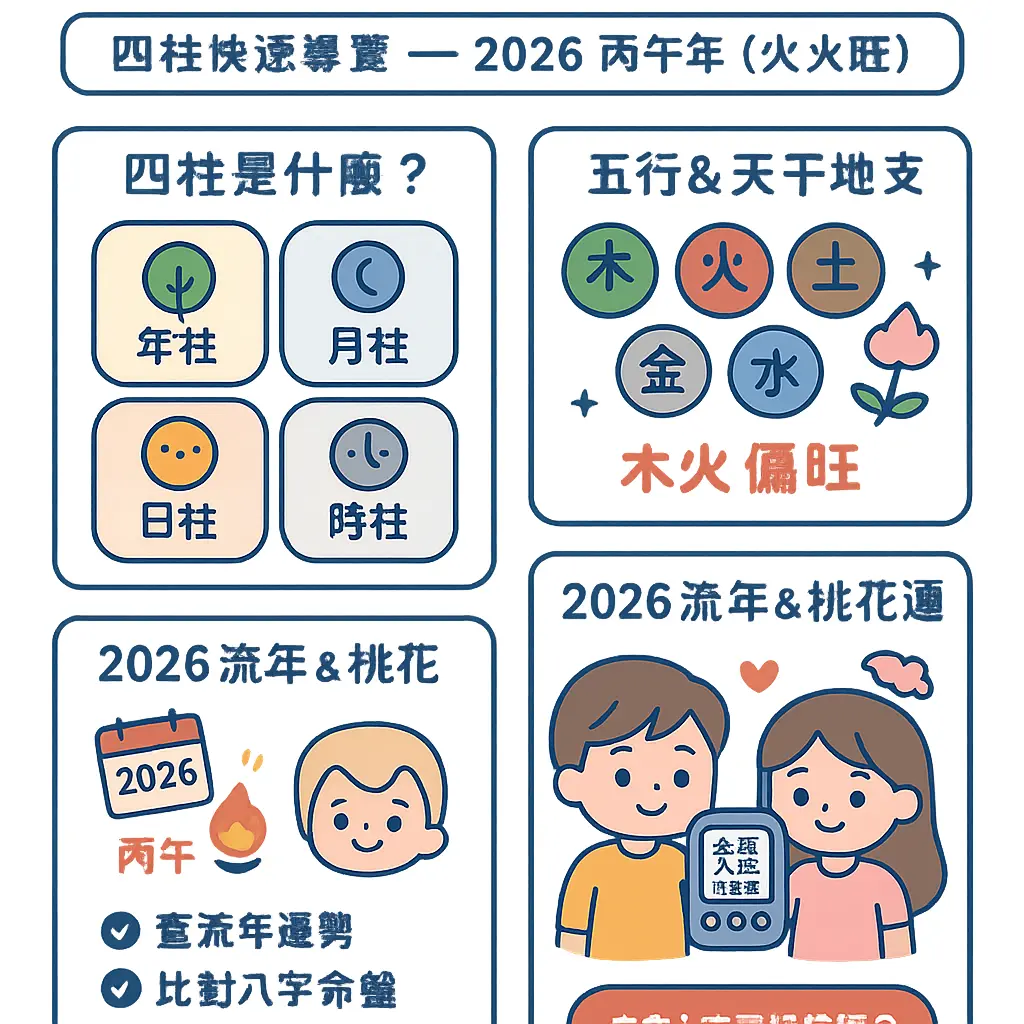 生辰八字计算器 - 四柱