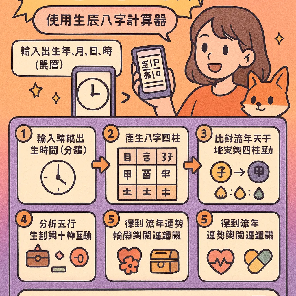 生辰八字计算器 - 八字合婚
