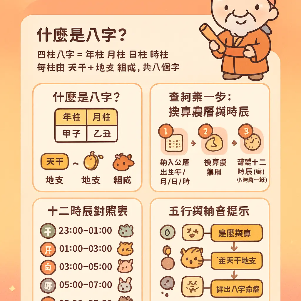 生辰八字查詢對照表 - 生辰八字