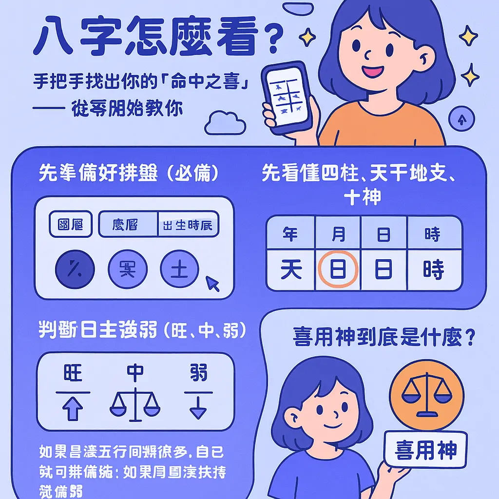 生辰八字怎麼看 - 八字